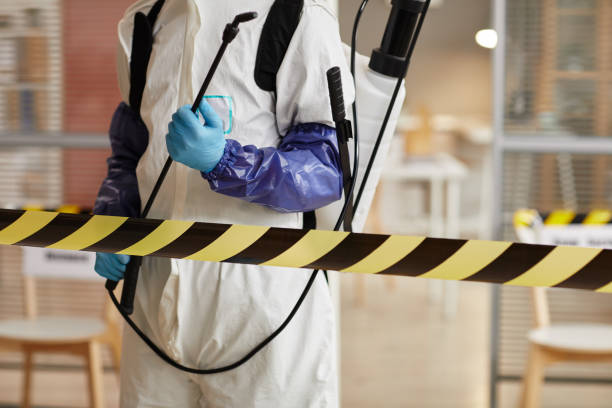 Professional Biohazard Cleanup technician working in Franklin Lakes, NJ